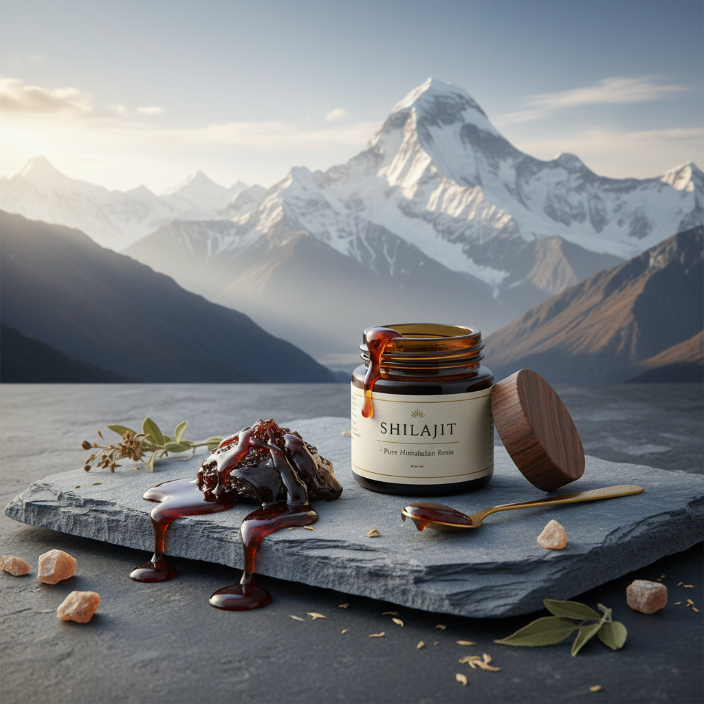 Shilajit puro del Himalaya en formato drop, suplemento natural